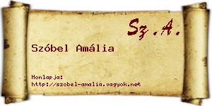 Szóbel Amália névjegykártya